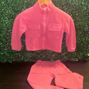 Adorable long sleeve & pants pink set size 5T